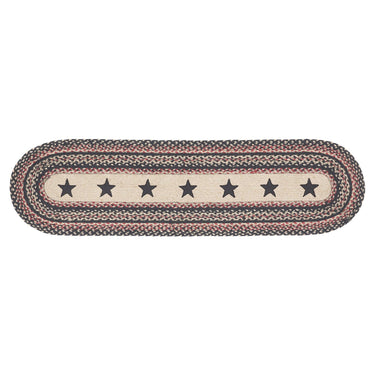 Colonial Star Jute Braided Oval Runner 13x48 VHC Brands - The Fox Decor